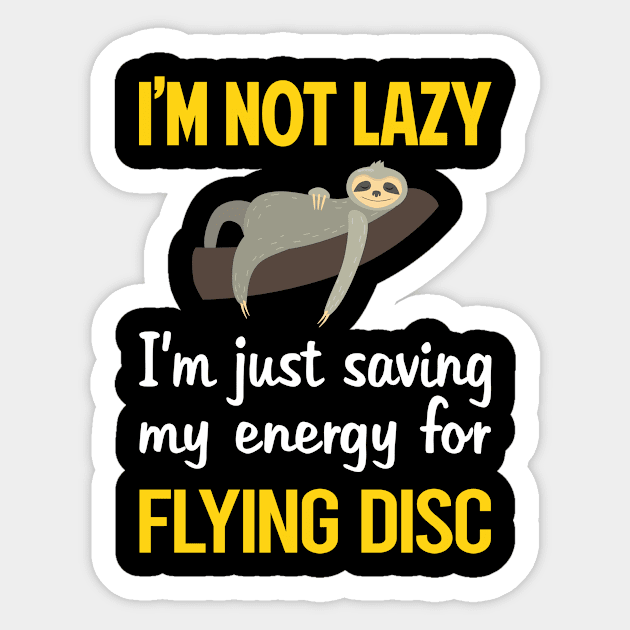 Funny Lazy Flying Disc Sticker by blakelan128